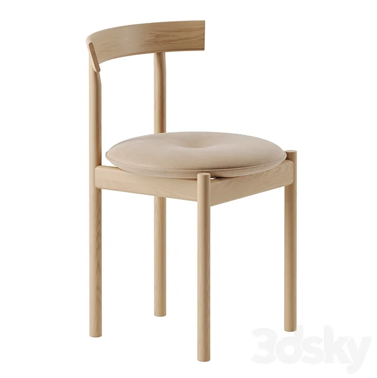 Comma Dining Side Chair by Herman Miller 3DS Max Model