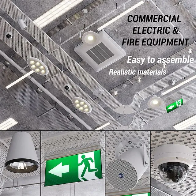 Commercial electric and fire fighting 3dsMax Model