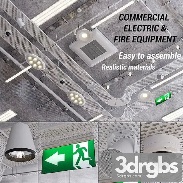 Commercial electric and fire fighting (vray ggx corona pbr) 3dsmax Download