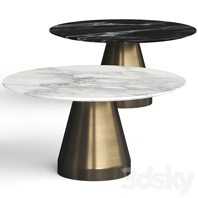 Commune Cone Round Dining Table 3DS Max Model