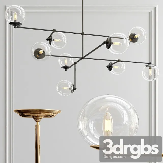 Communique 9 Light Oiled Bronze Chandelier 3dsmax Download