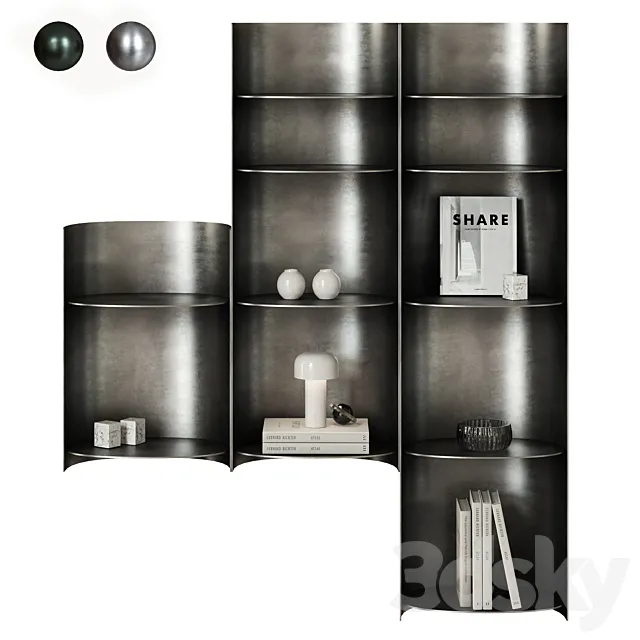 Como shelves 3ds Max