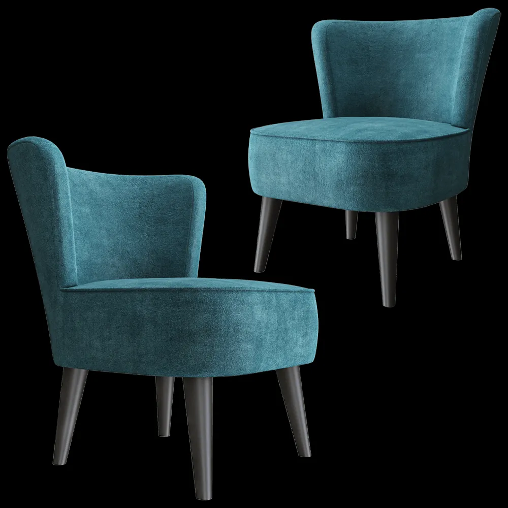 Complet Furniture – Armchair Fotel Retro 3ds Max