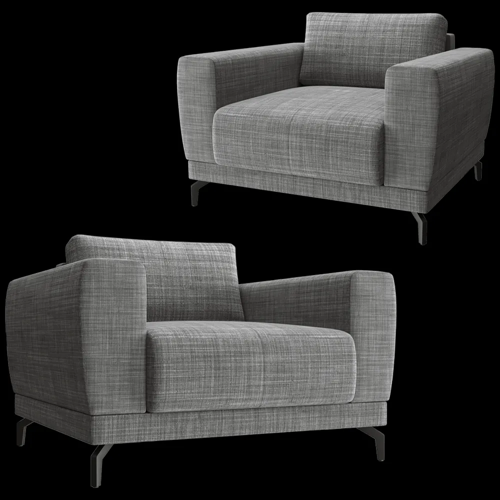Complet Furniture – Armchair Ludo fotel 3ds Max