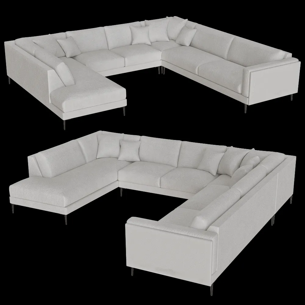 Complet Furniture – Sofa Llarvik Naroznik 3ds Max
