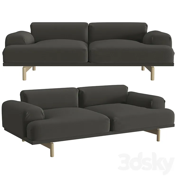 Compose Sofa 2 Seater 3DS Max