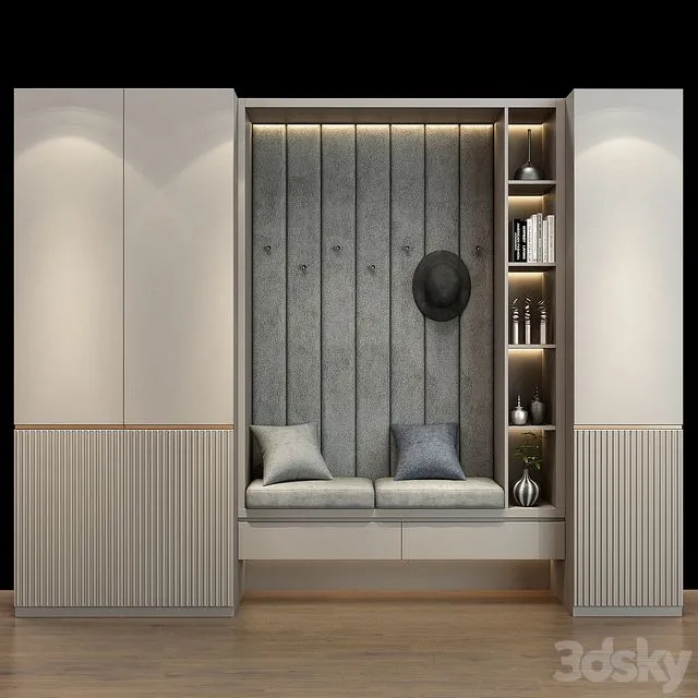 Composition in The Hallway 347 3dsMax Model