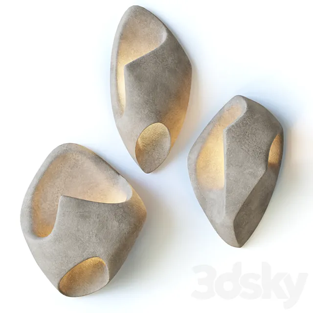 Composition of ceramic wall lamps Ma Sconce 3ds Max