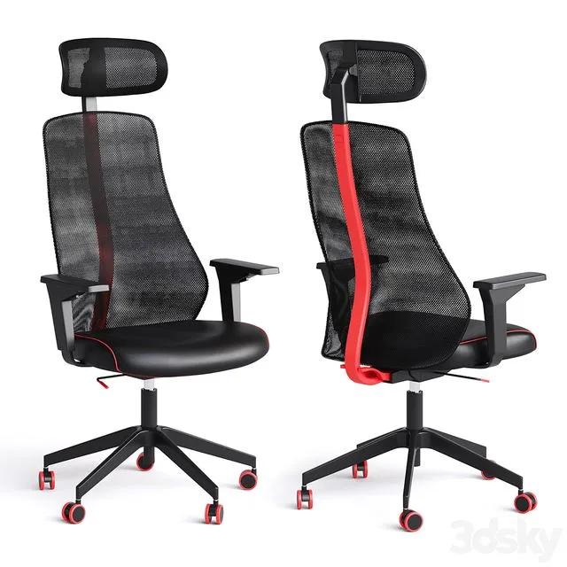 Computer gaming chair MATCHSPEL IKEA 3dsMax Model