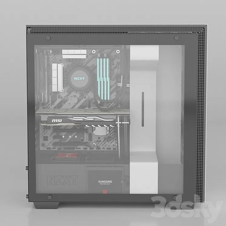 Computer NZXT H700i 3DS Max