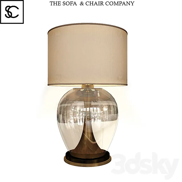 CONCAVE BRASS_TABLE LAMP 3ds Max