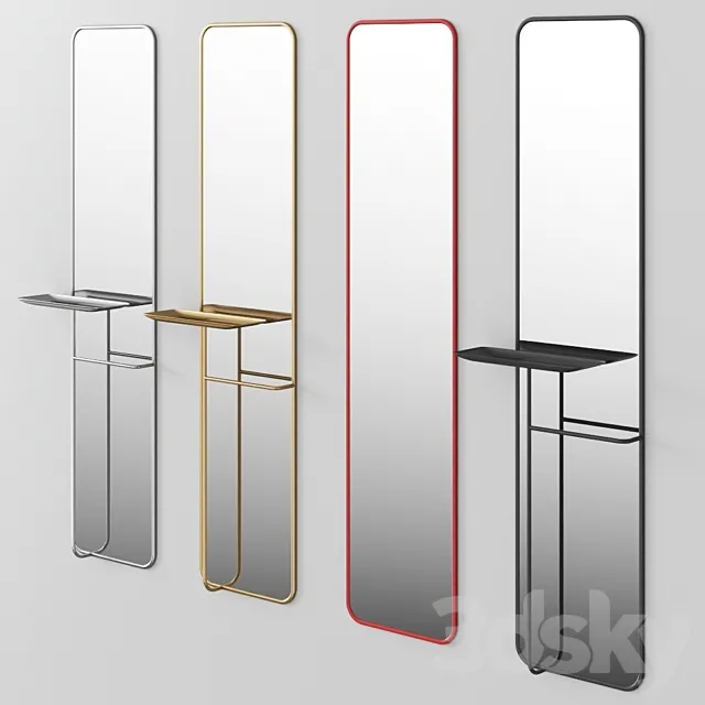 CONCIERGE By Caussa Mirror with stand 3DS Max Model