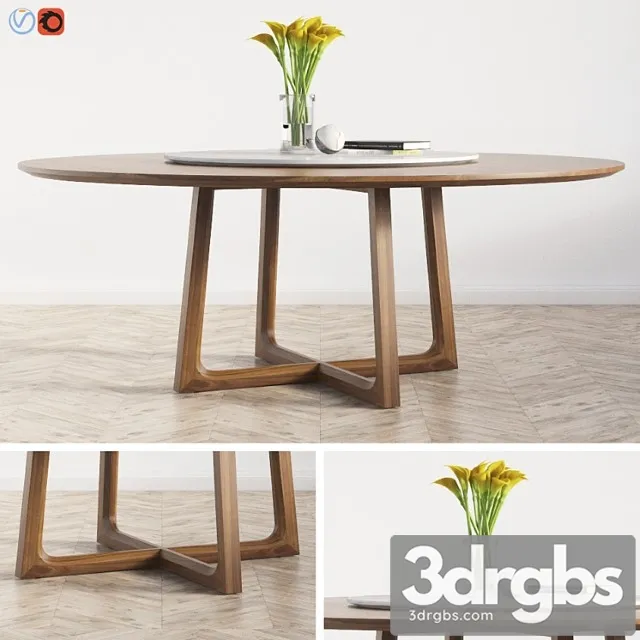 Concorde round dinning table poliform_1 2 3dsmax Download