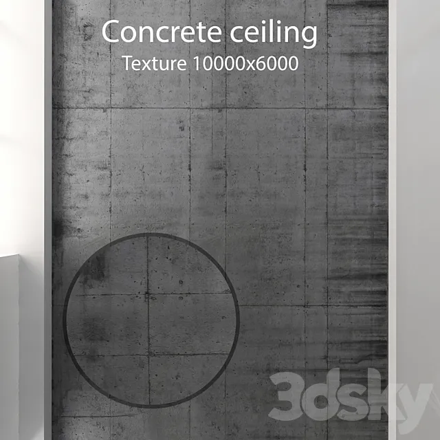 Concrete ceiling 29 3DS Max Model