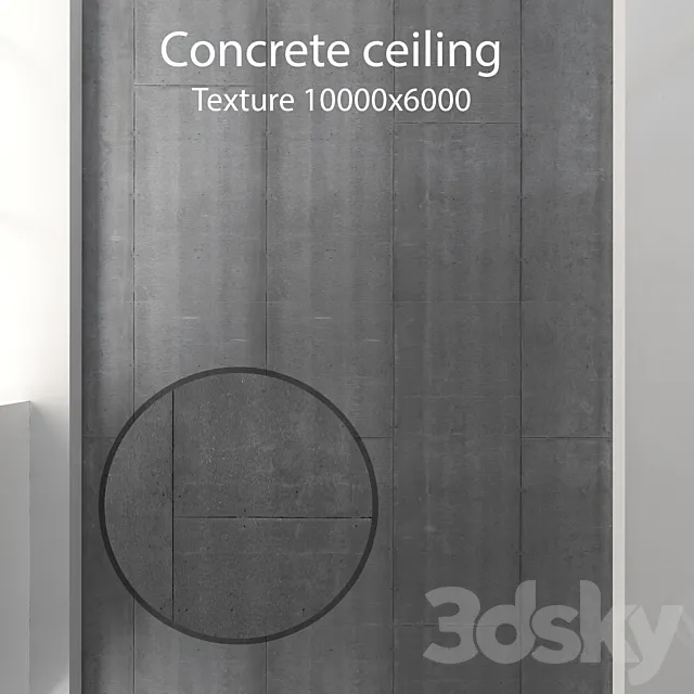 Concrete ceiling 35 3DS Max Model