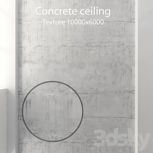 Concrete ceiling 43 3ds Max