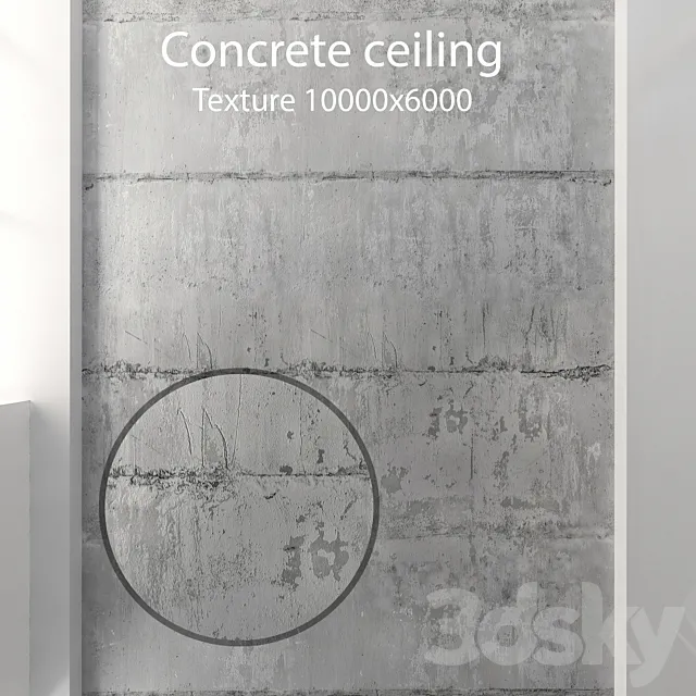 Concrete ceiling 47 3DS Max Model