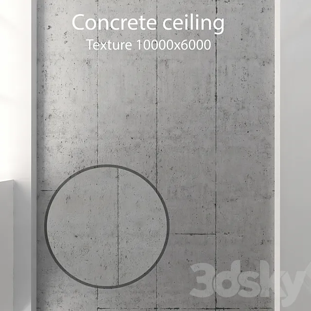 Concrete ceiling 58 3ds Max