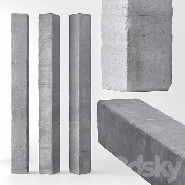 Concrete Column 3DSMax File