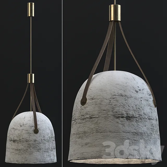 Concrete lamp 3ds Max