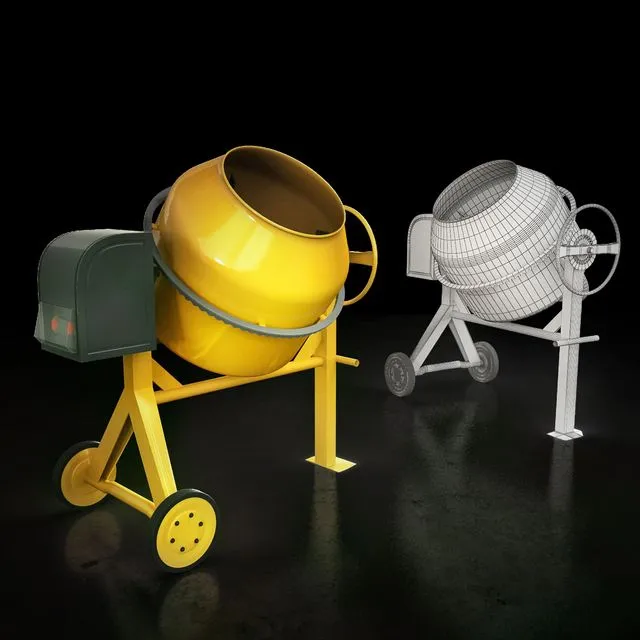 Concrete mixer 3dsMax Model