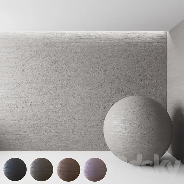 Concrete Plaster No. 5 3DS Max Model