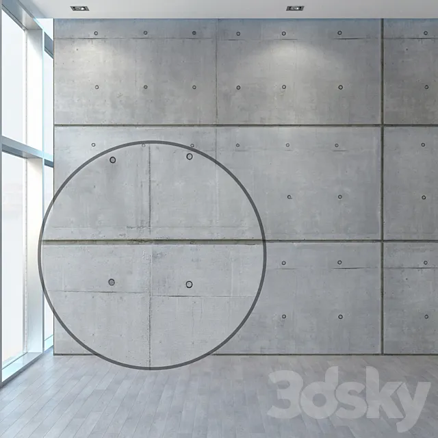 Concrete sections 3ds Max