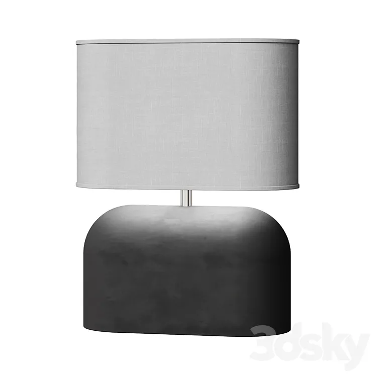Concrete Table Lamp 3DS Max