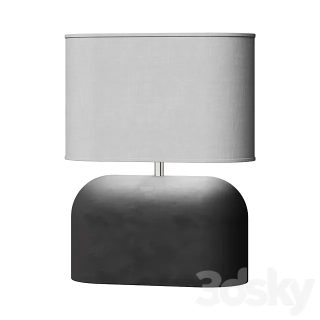Concrete Table Lamp 3DSMax File