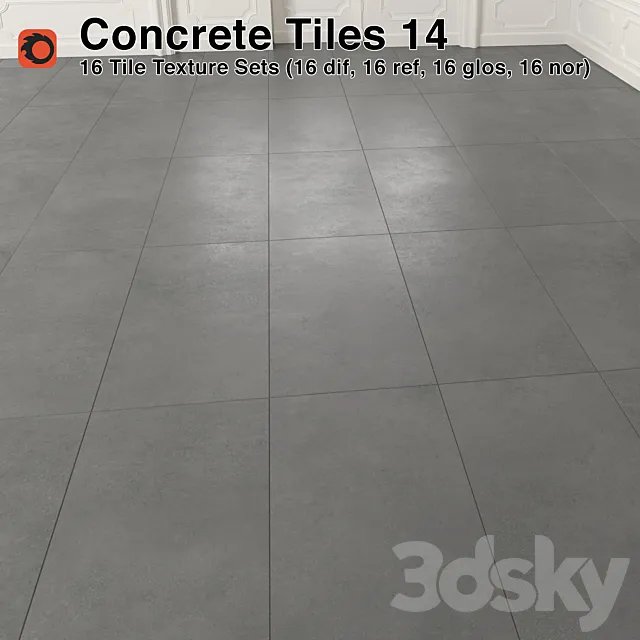 Concrete Tiles – 14 3ds Max