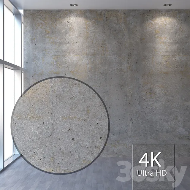 Concrete wall 385 3DSMax File