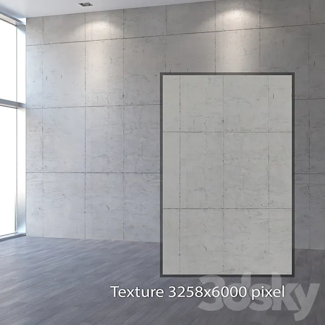 Concrete wall 402 3DSMax File
