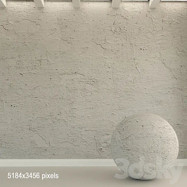 Concrete wall. Old concrete. 115 3ds Max