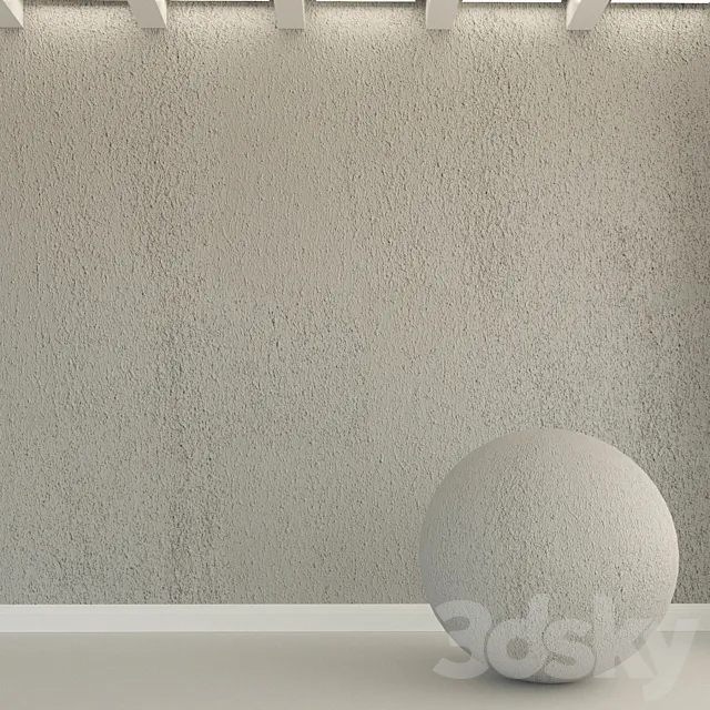 Concrete wall. Old plaster. 149 3DSMax File