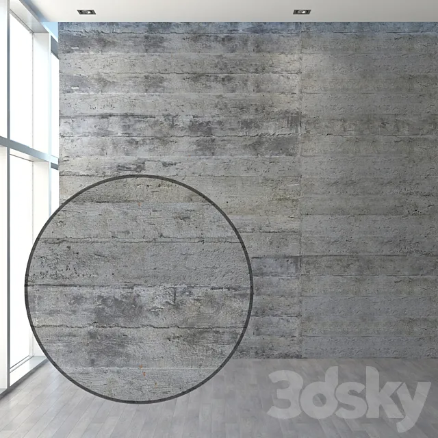 Concrete with traces of formwork 3DSMax File