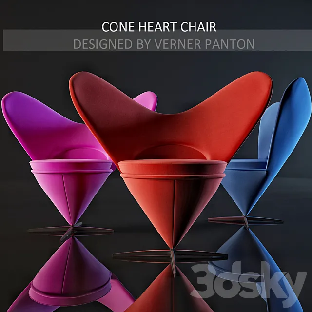 Cone Heart Chair 3DSMax File
