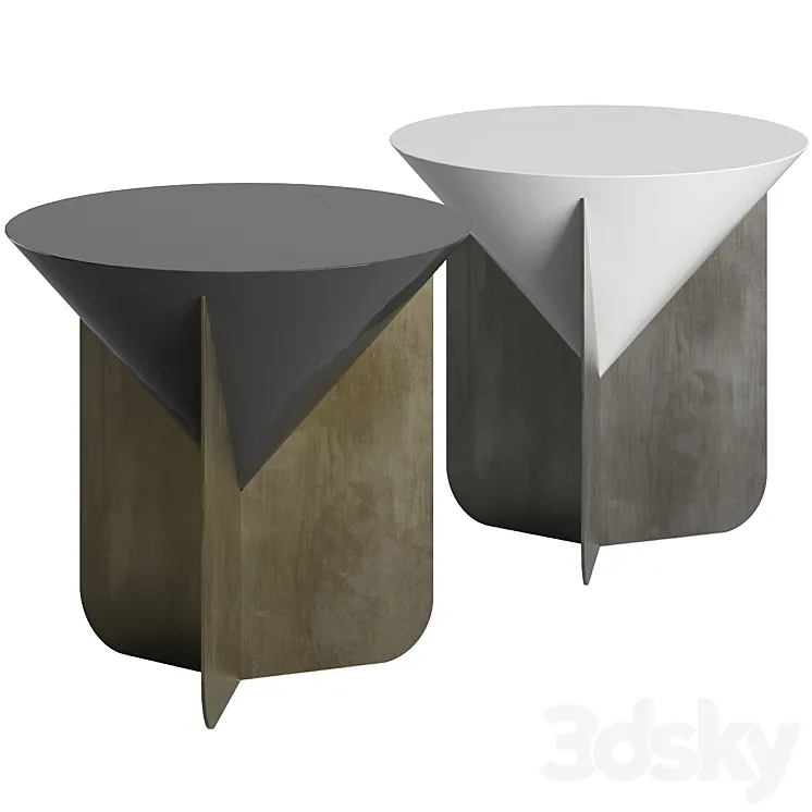 Cone Round Coffee Table by Scapin Collezioni 3DS Max Model