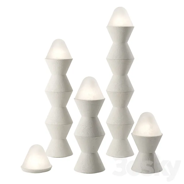 Cone x floor lamp by Emmanuelle Simone 3DSMax File