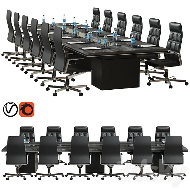 conference table 3ds Max