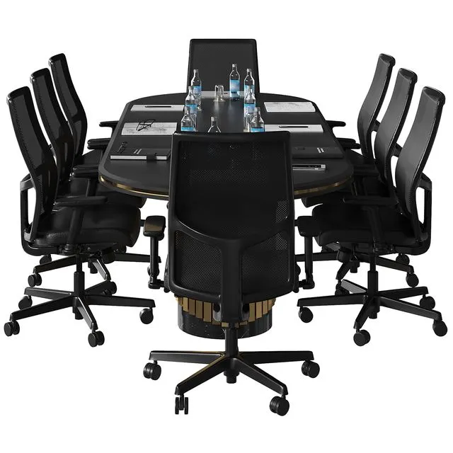 conference table (with chair) 3dsMax Model