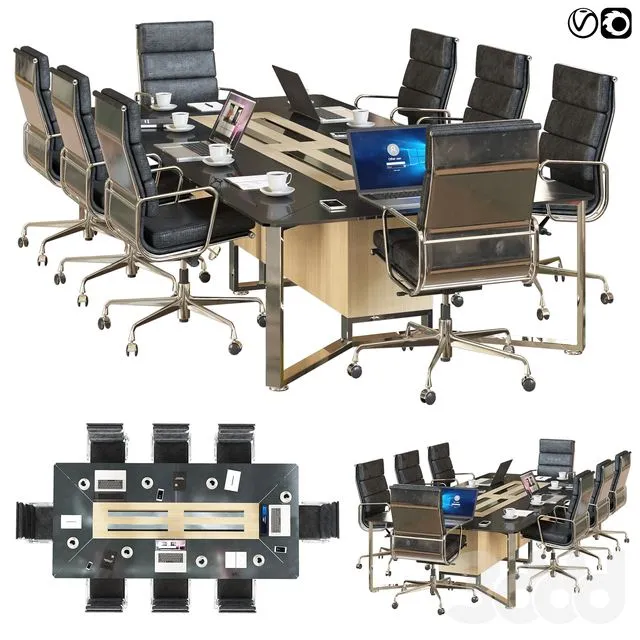 Conference table03 3dsMax Model