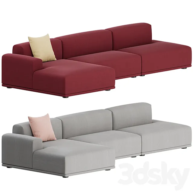 Connect Sofa 3 Seater 02 by Muuto 3ds Max