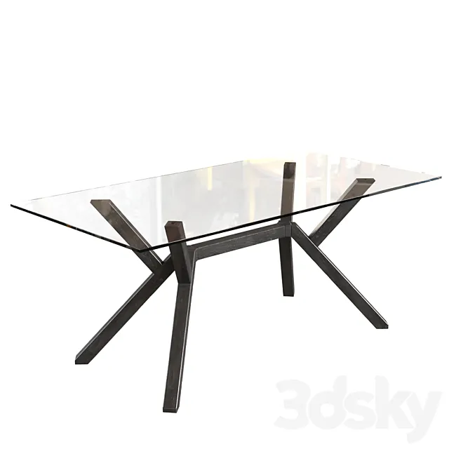 Connubia CB4728-FR180 Mikado Dining Table 3DS Max Model