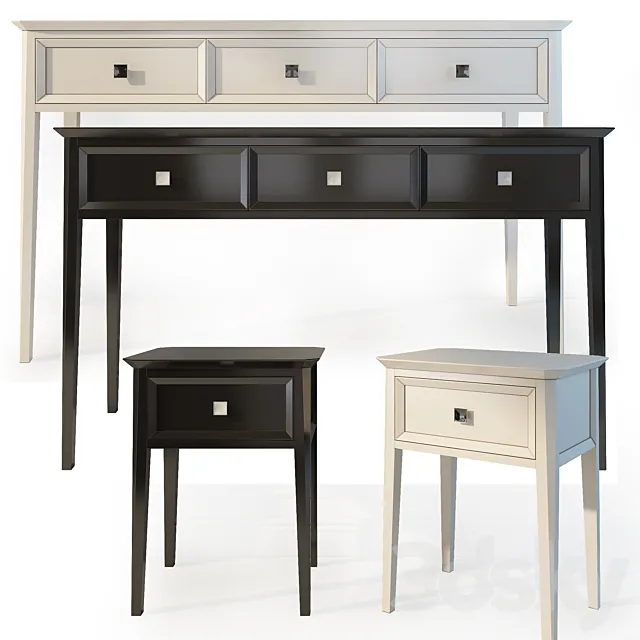Console _ chest and drawers. The Werby Ellington. dresser nightstand. 3DSMax File