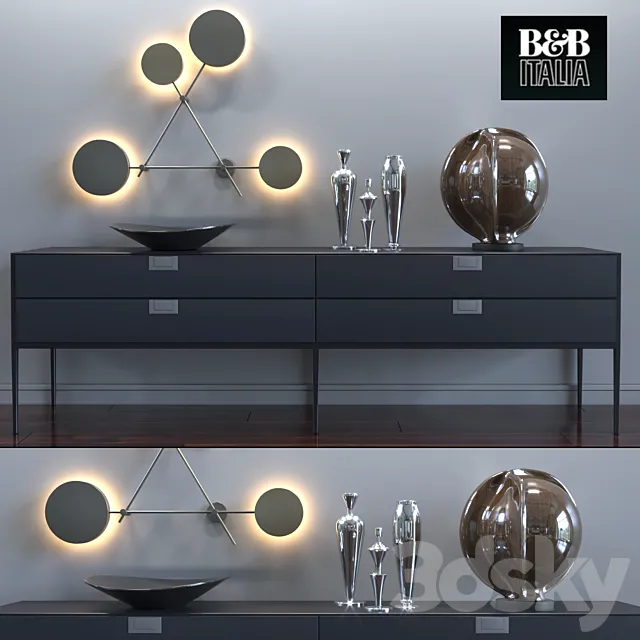 Console ALCOR LX08 B&B Italia 3ds Max