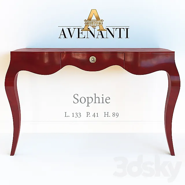 Console Avenanti Sophie 3ds Max