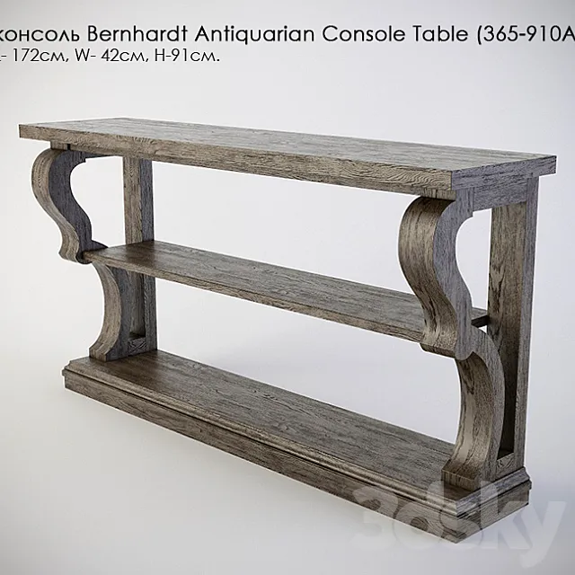 Console Bernhardt Antiquarian Console Table (365-910A) 3DSMax File