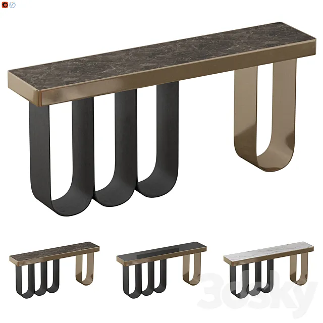 Console table 01 3DSMax File