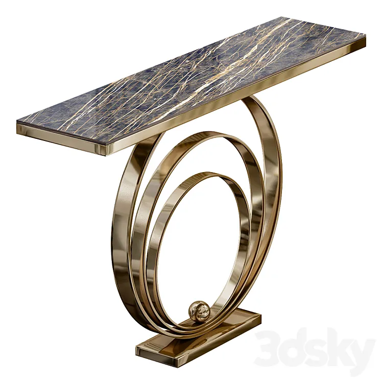 Console table 3DS Max