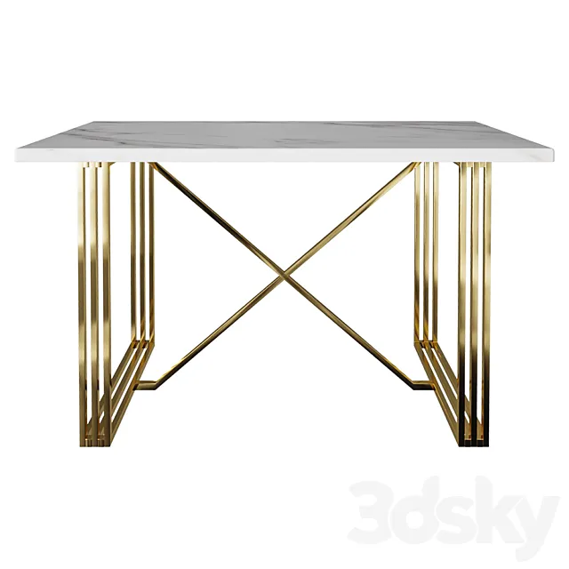 CONSOLE TABLE WHITE 3ds Max